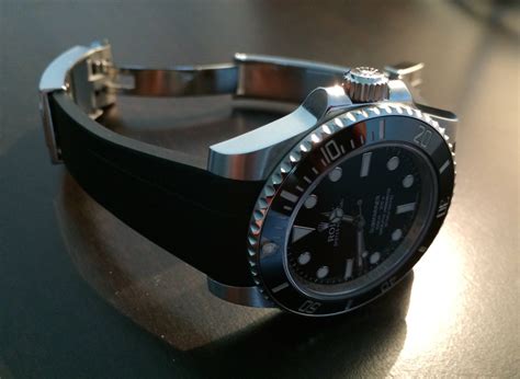 rolex rubber strap review